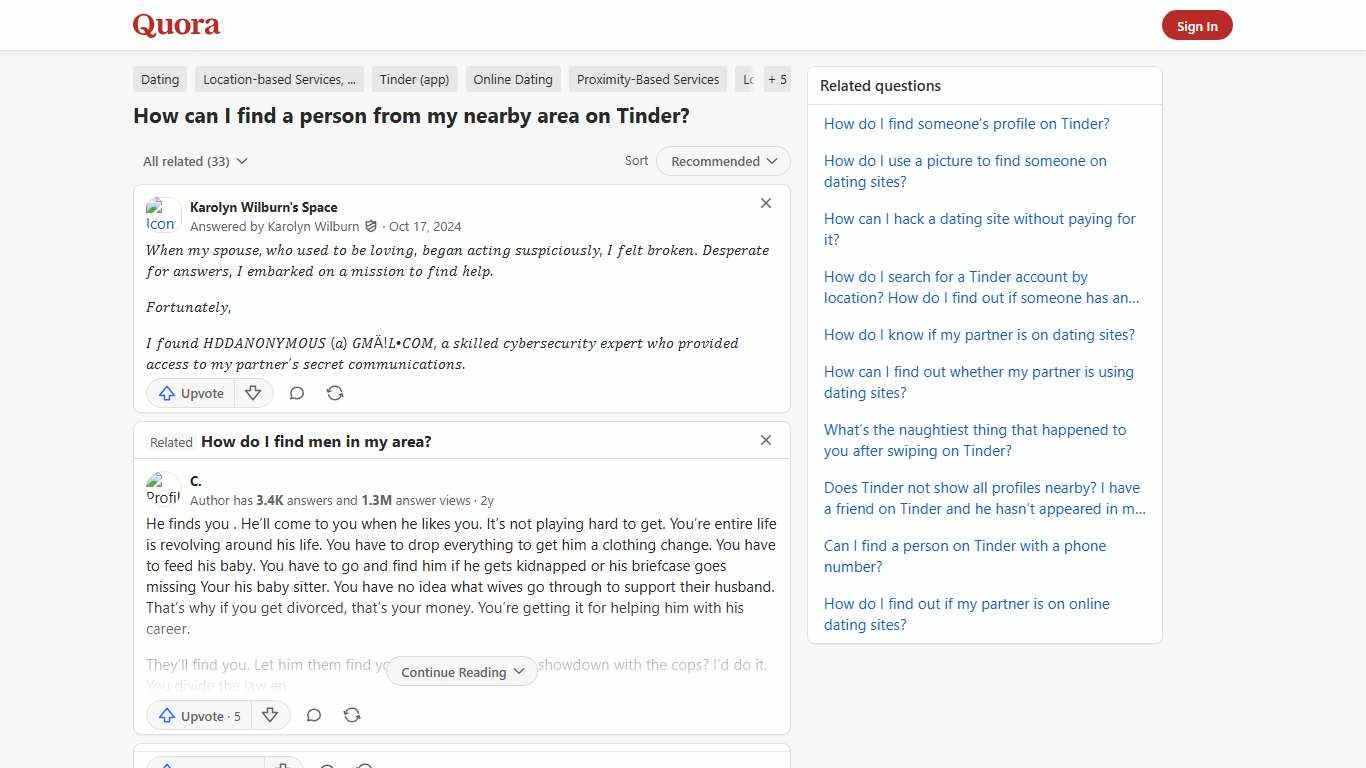 How to find a person from my nearby area on Tinder - Quora